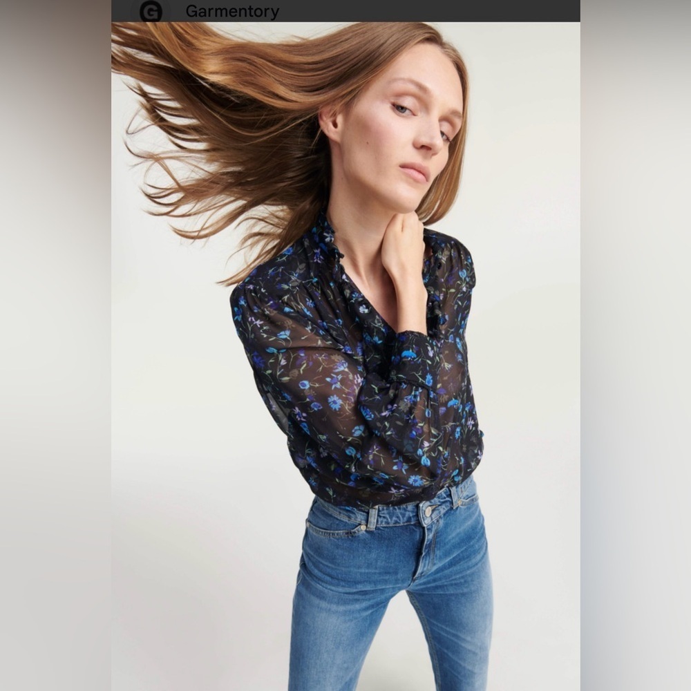 Dorothee Schumacher Silk Romantic floral blouse size 1
